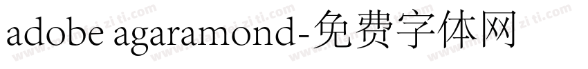 adobe agaramond字体转换
